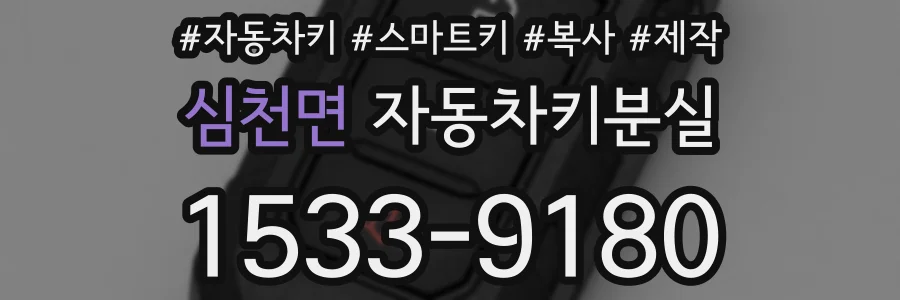 심천면 자동차키분실