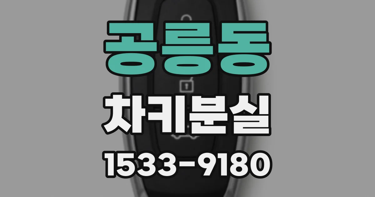 공릉동 차키분실