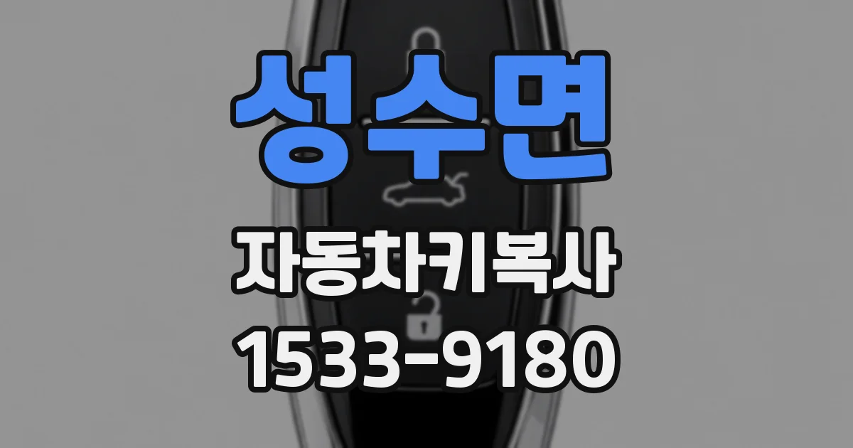 성수면 자동차키복사