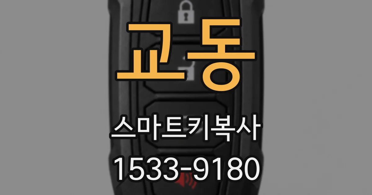 교동 스마트키복사