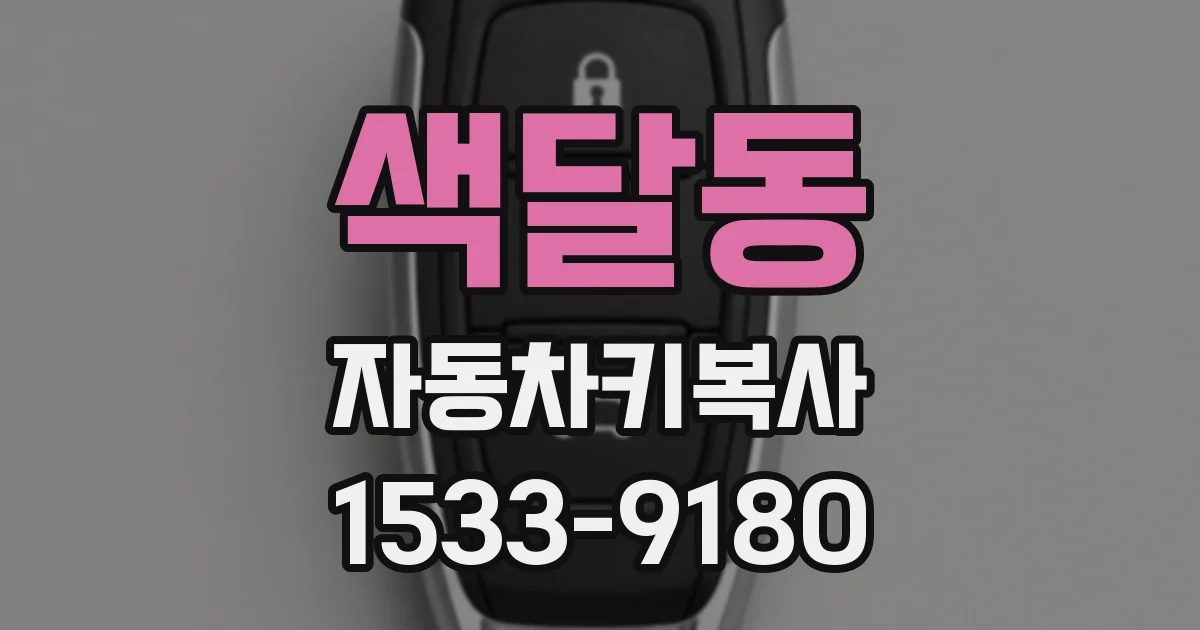 색달동 자동차키복사