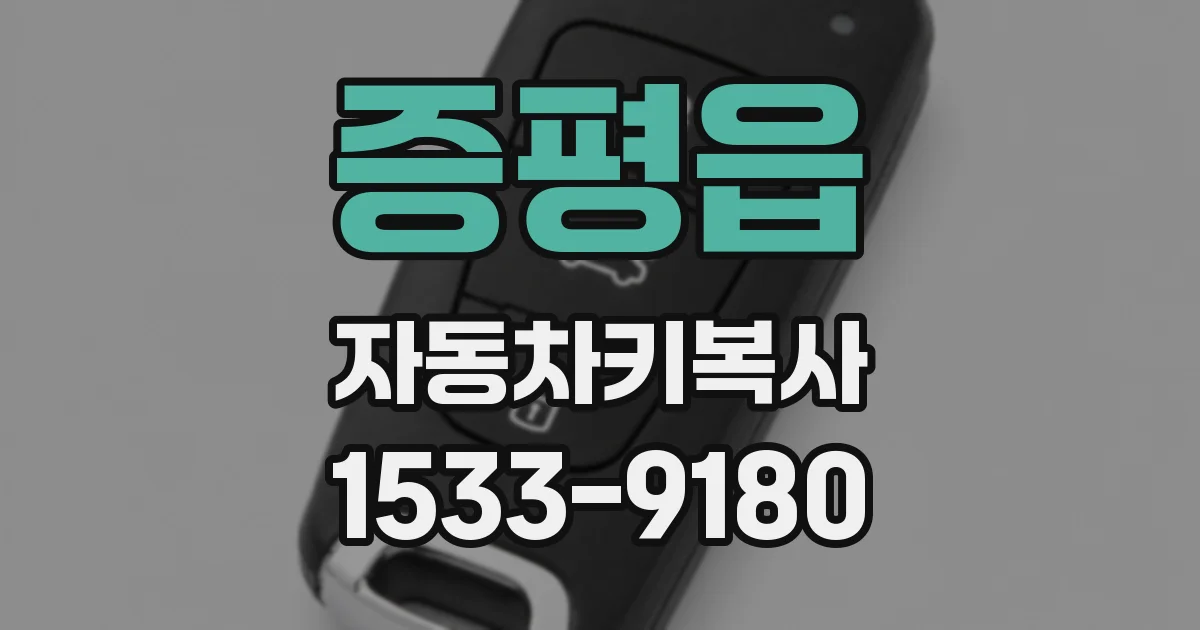 증평읍 자동차키복사