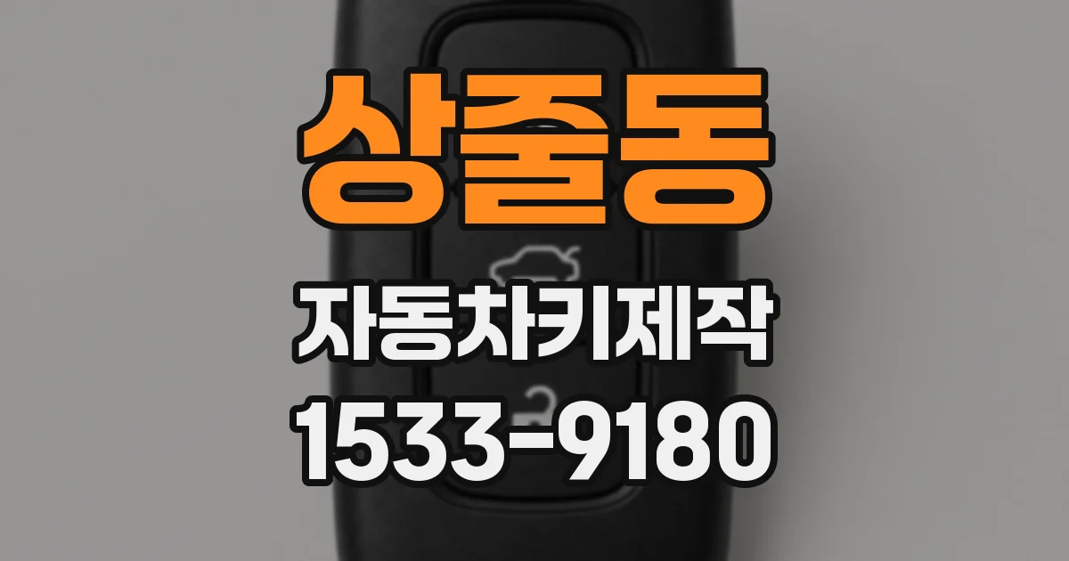상줄동 자동차키제작