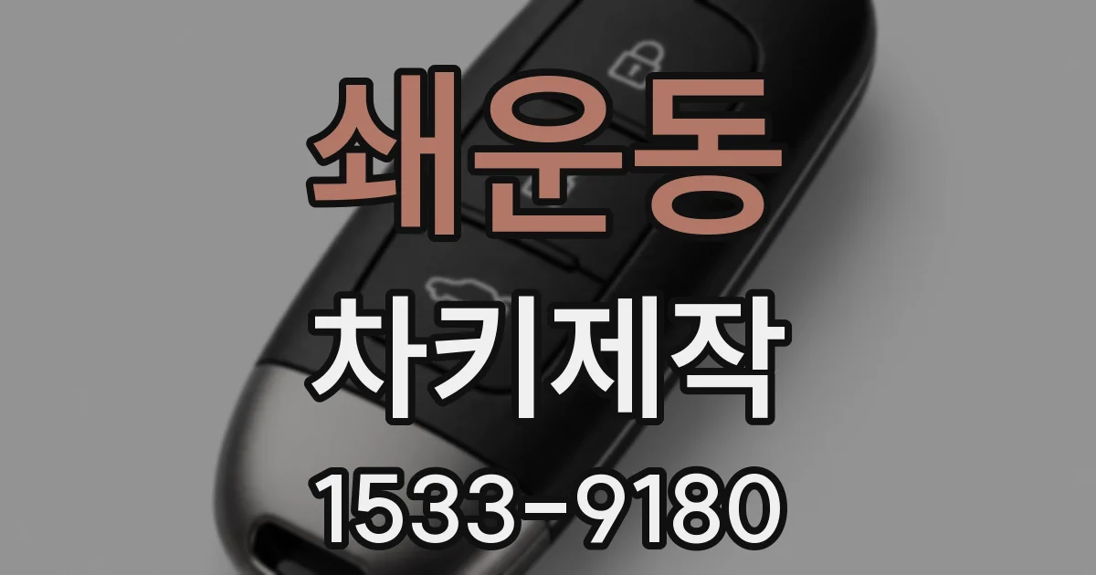 쇄운동 차키제작