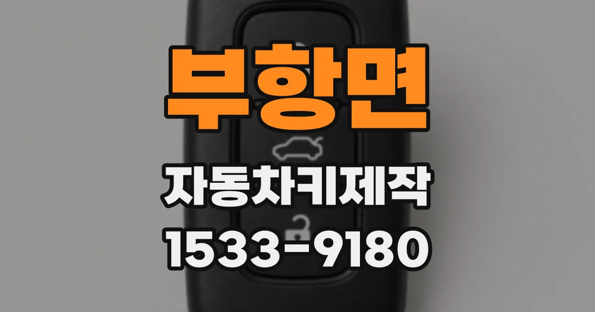 부항면 자동차키제작