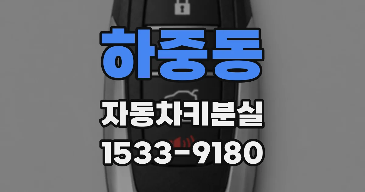 하중동 자동차키분실