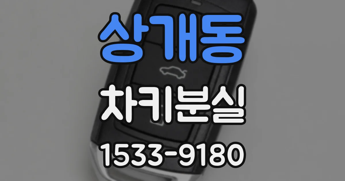 상개동 차키분실