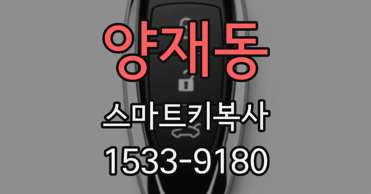 양재동 스마트키복사