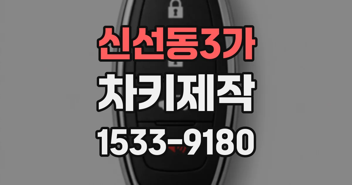 신선동3가 차키제작