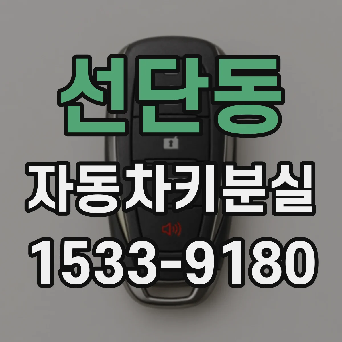 선단동 자동차키분실