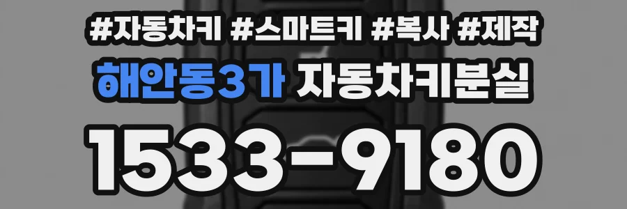 해안동3가 자동차키분실
