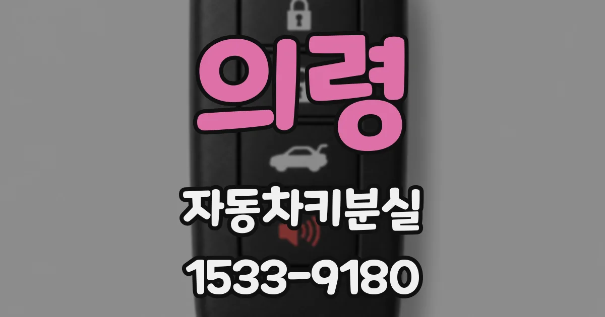 의령 자동차키분실