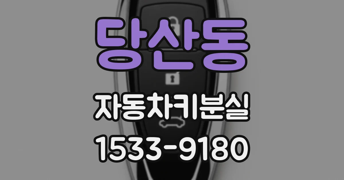 당산동 자동차키분실