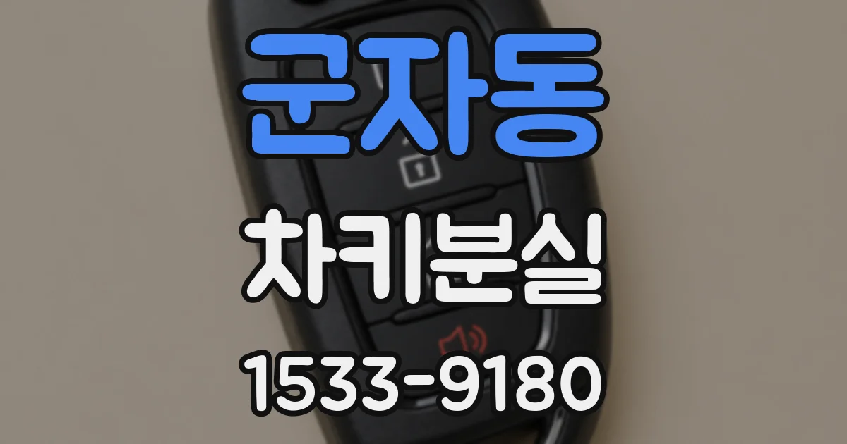 군자동 차키분실
