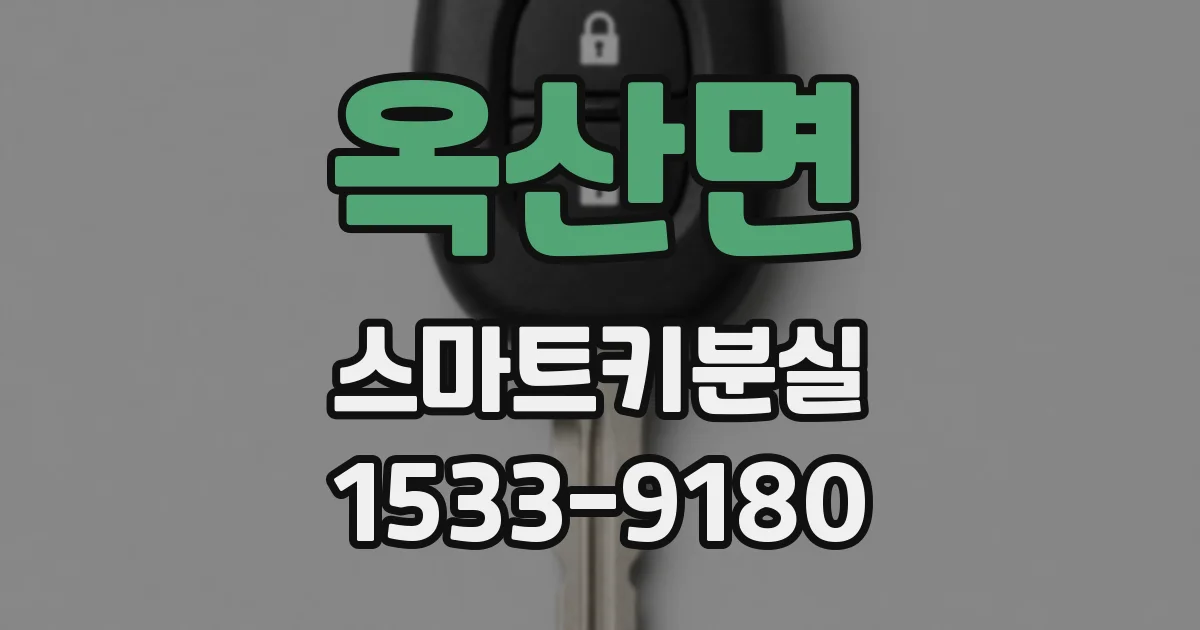 옥산면 스마트키분실