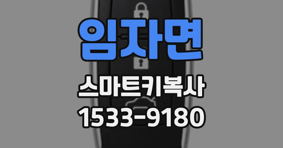 임자면 스마트키복사