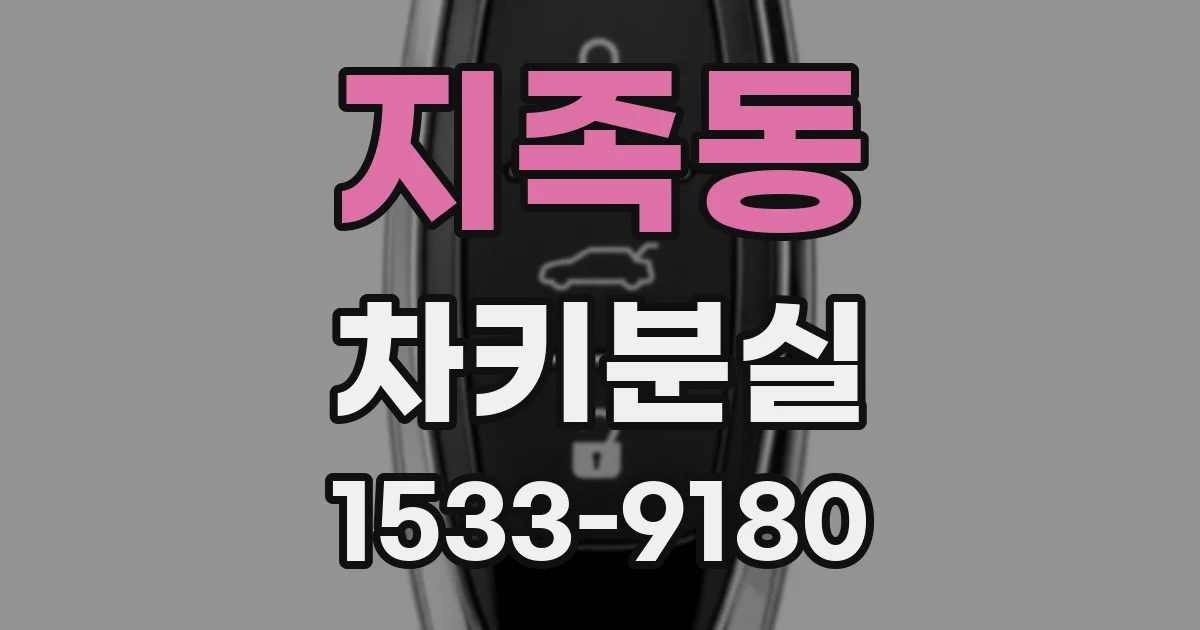 지족동 차키분실