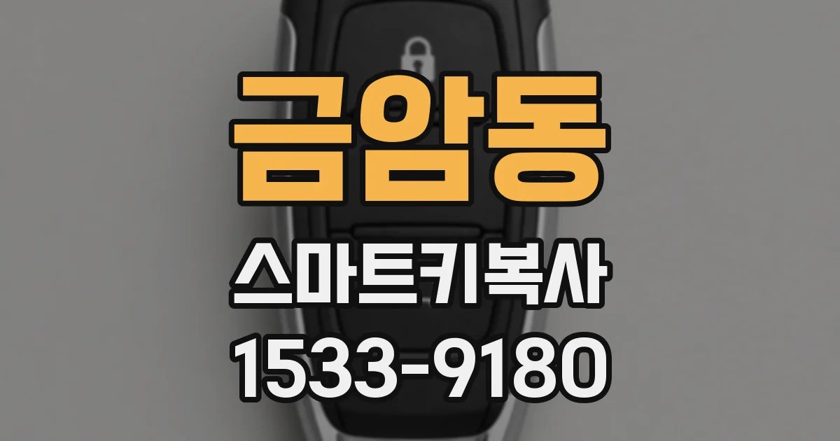 금암동 스마트키복사