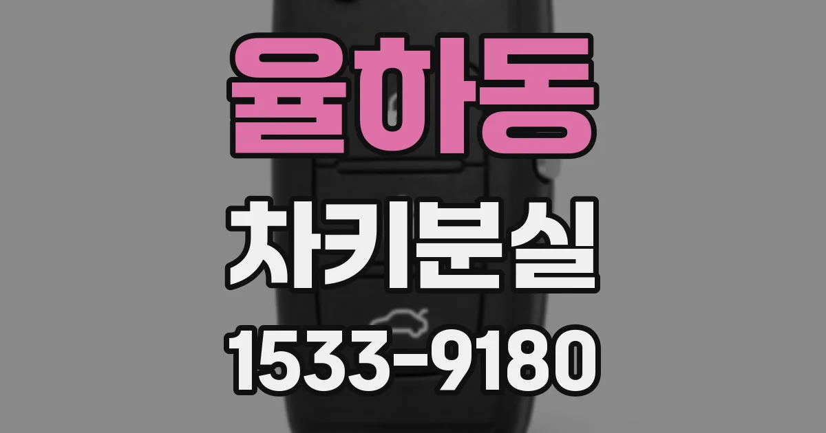 율하동 차키분실