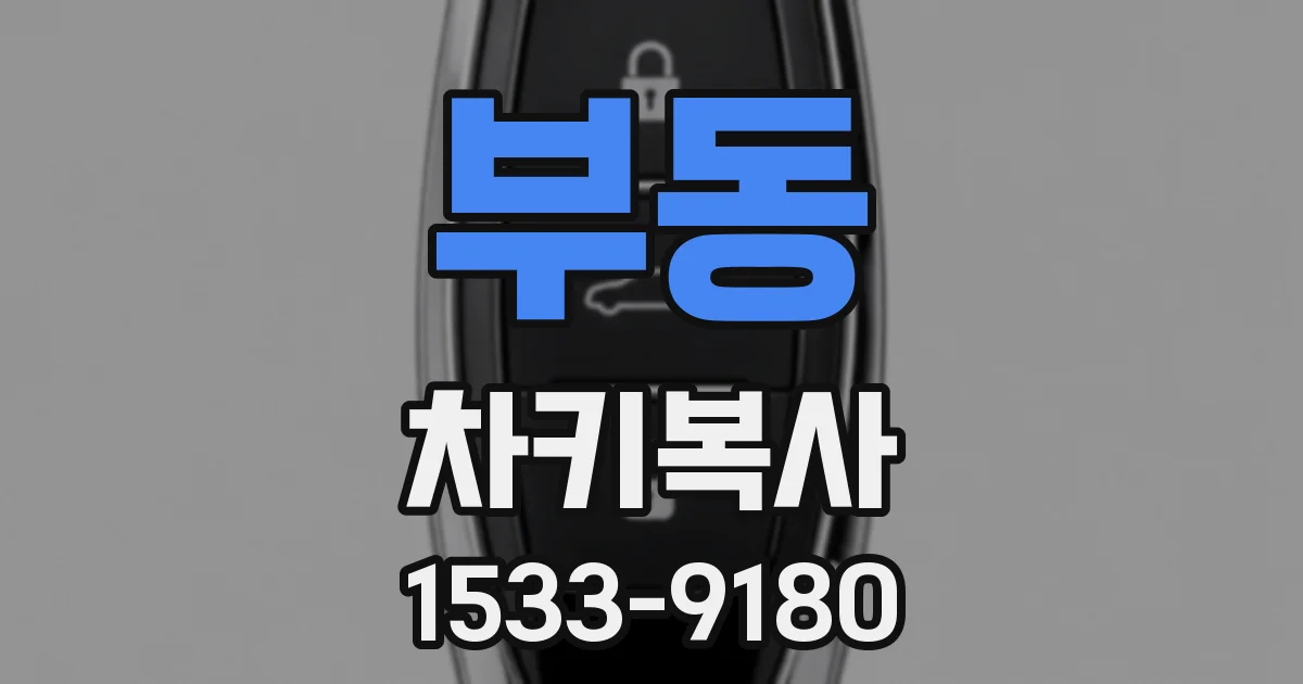 부동 차키복사