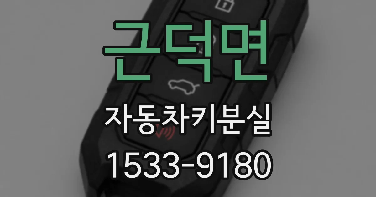 근덕면 자동차키분실