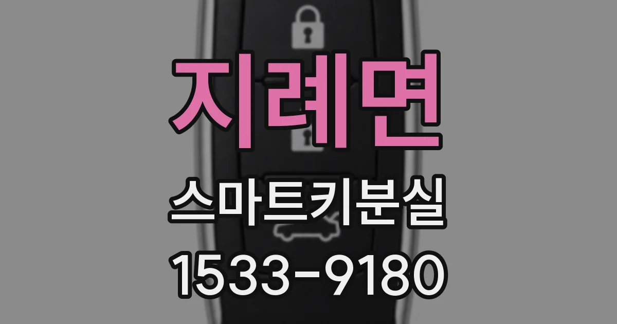 지례면 스마트키분실