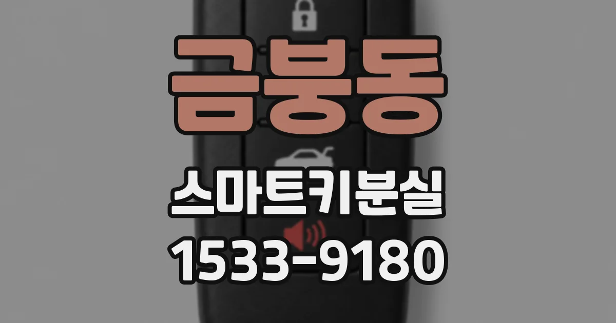 금붕동 스마트키분실