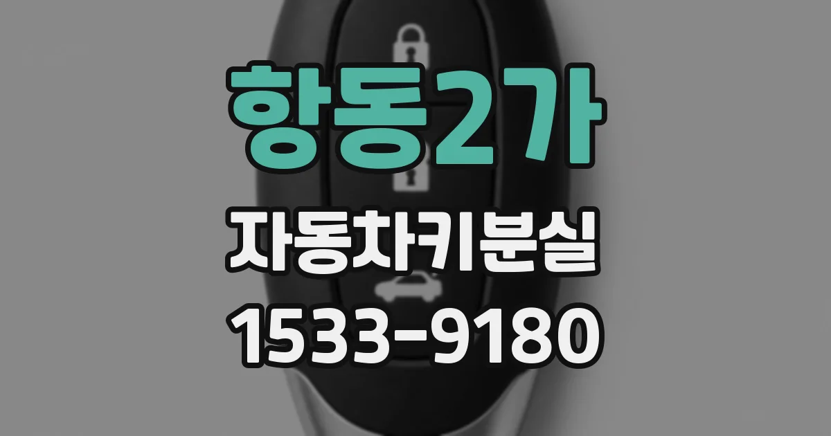 항동2가 자동차키분실