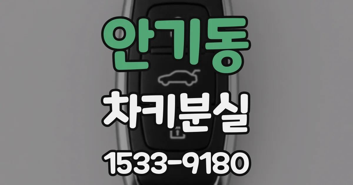 안기동 차키분실