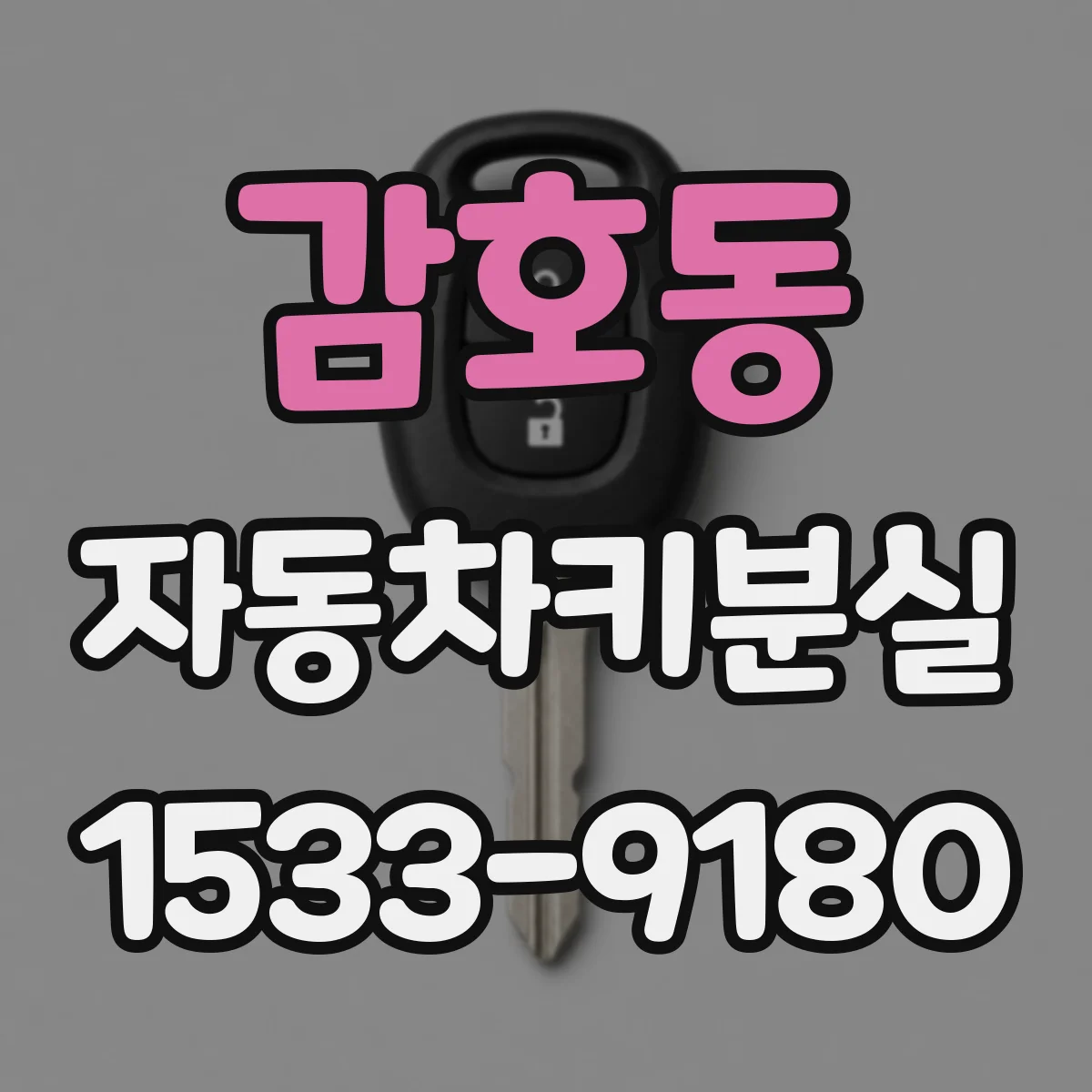 감호동 자동차키분실