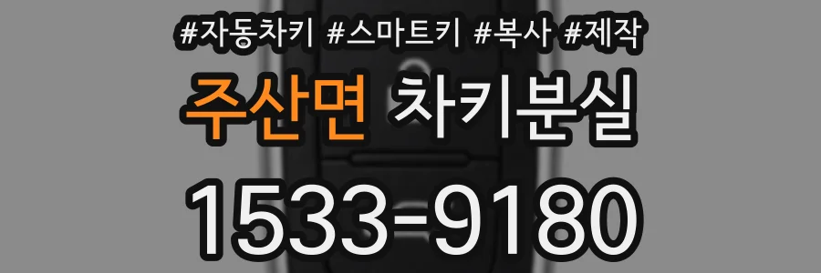 주산면 차키분실