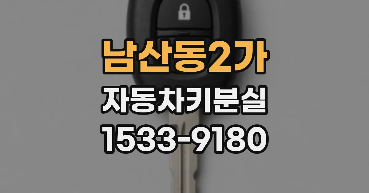 남산동2가 자동차키분실