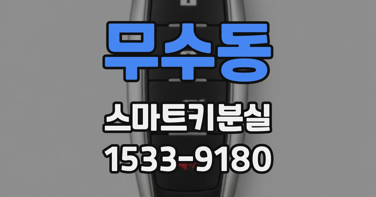 무수동 스마트키분실
