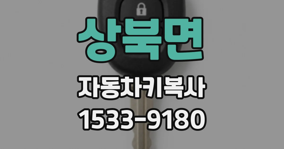 상북면 자동차키복사