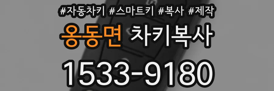 옹동면 차키복사