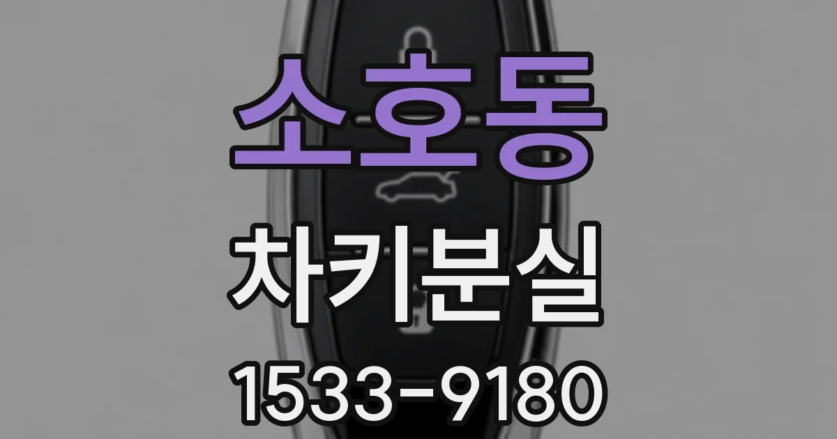 소호동 차키분실