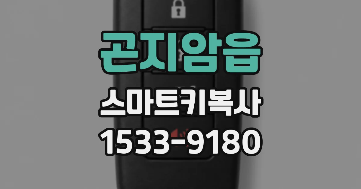 곤지암읍 스마트키복사