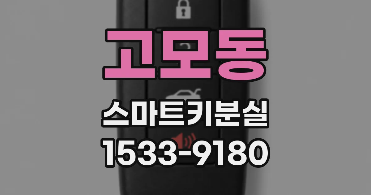 고모동 스마트키분실
