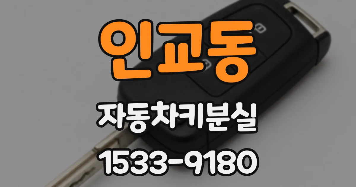 인교동 자동차키분실