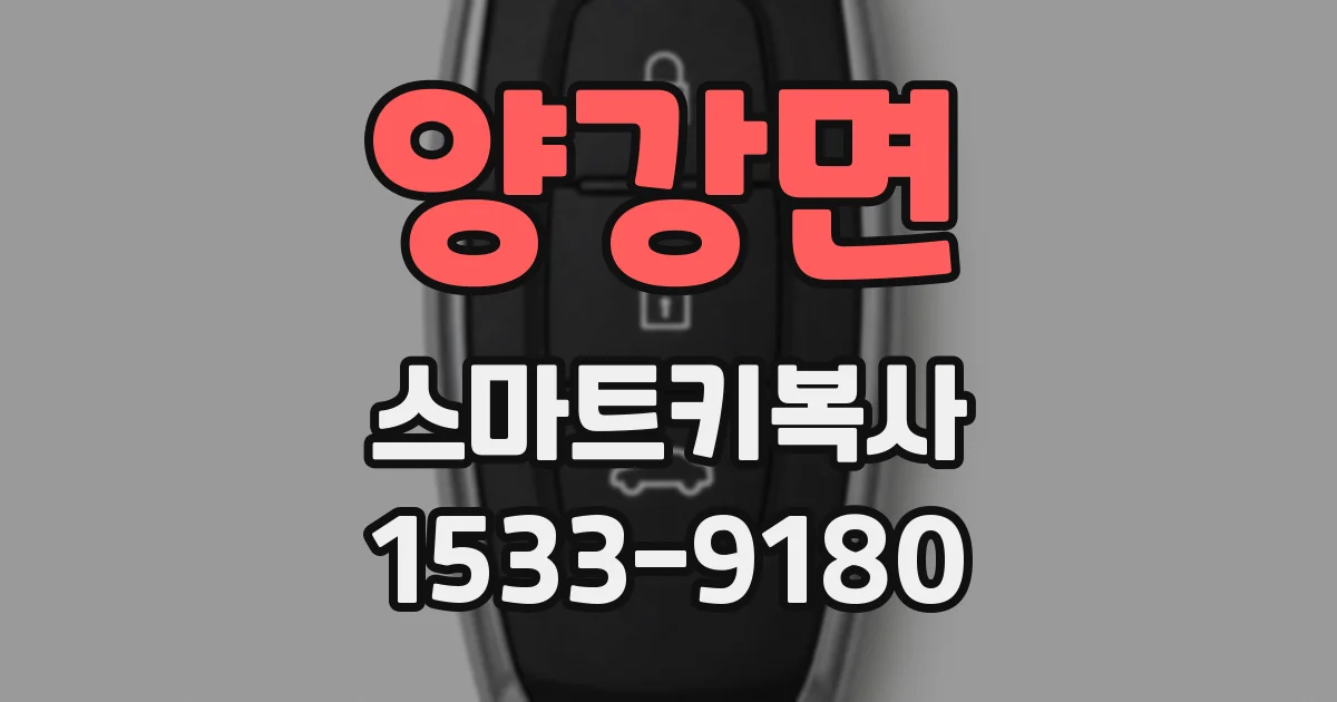 양강면 스마트키복사