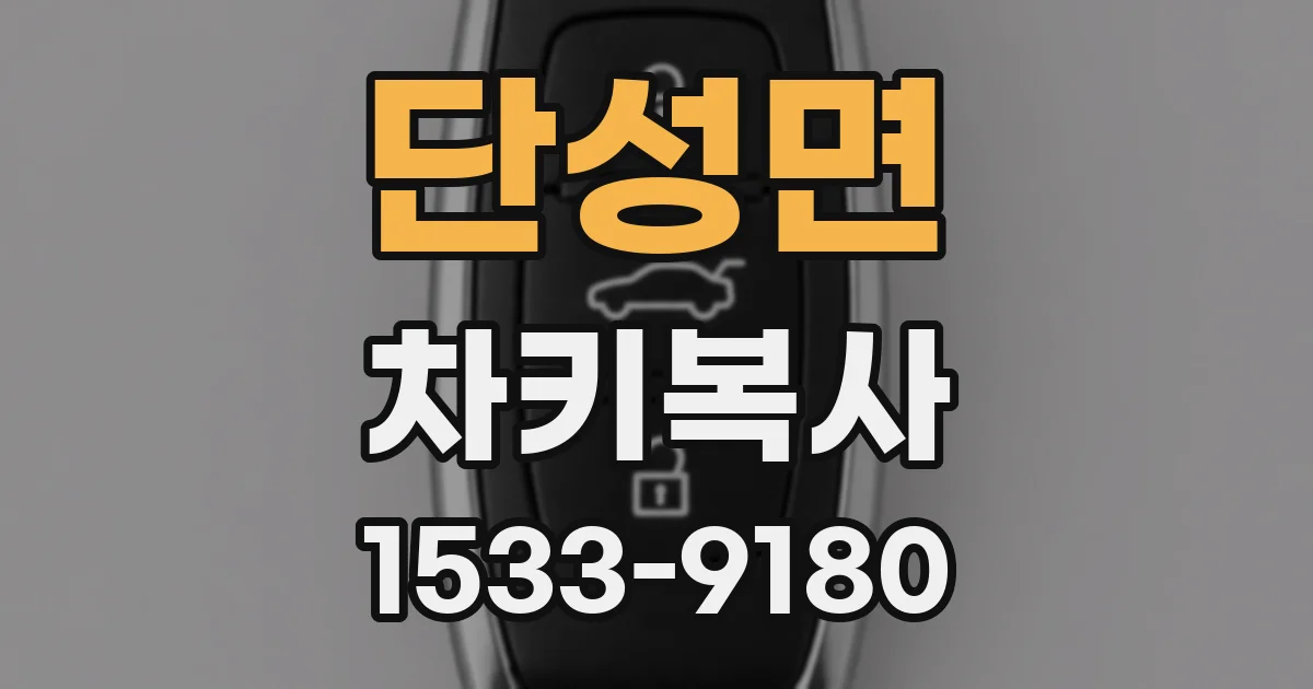 단성면 차키복사