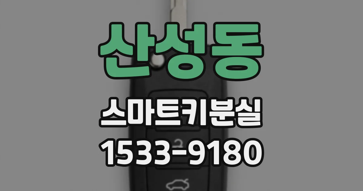 산성동 스마트키분실