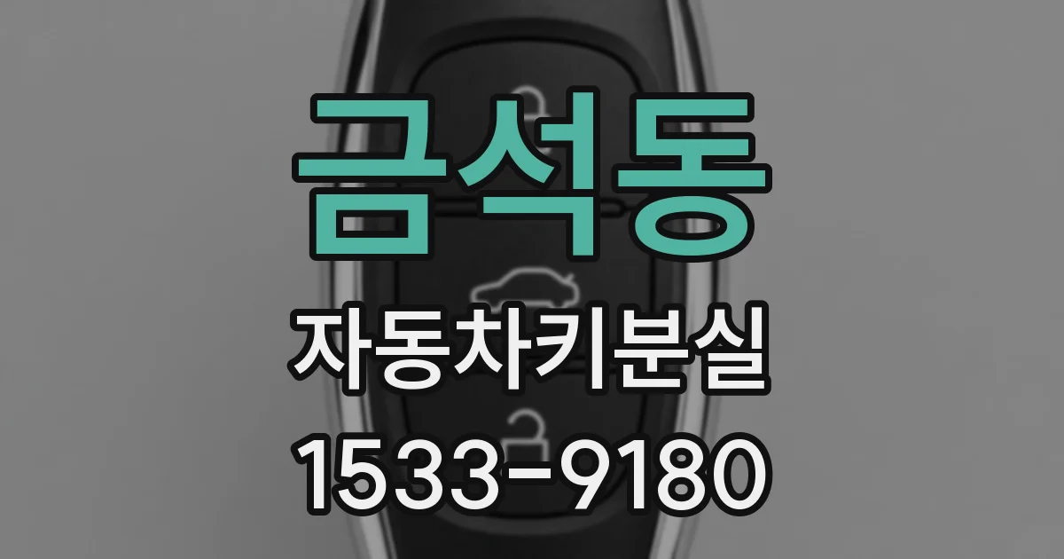 금석동 자동차키분실