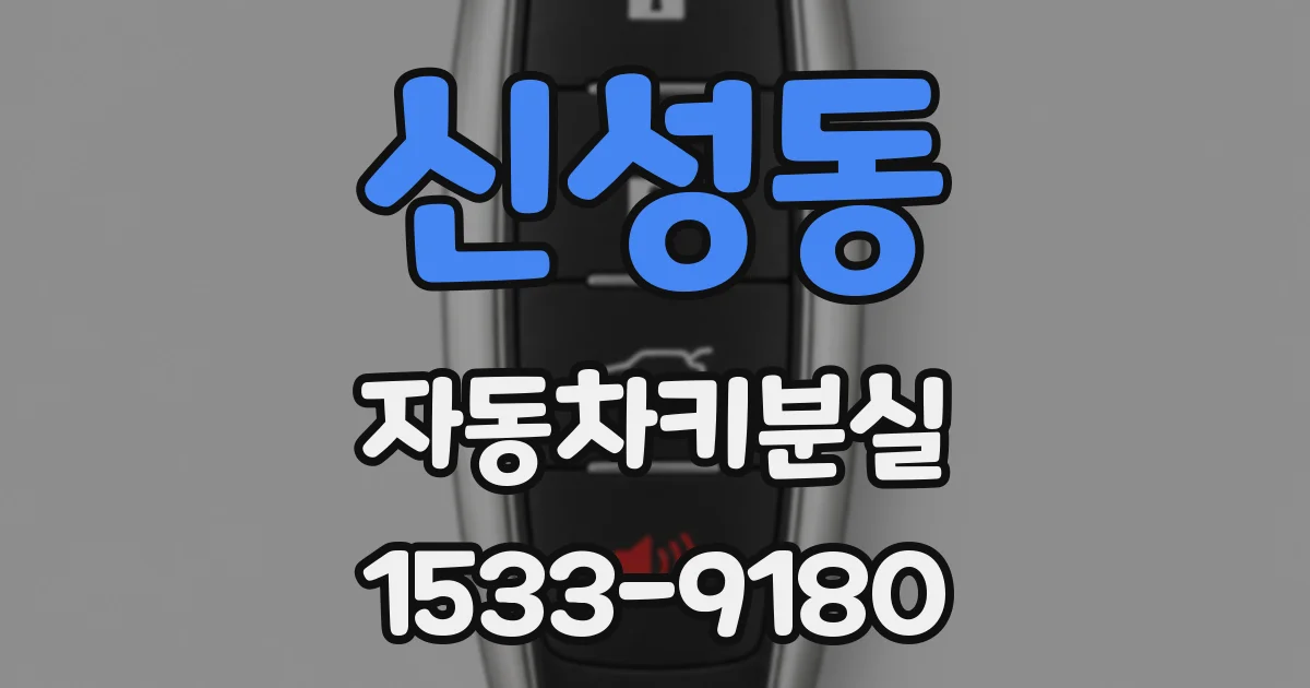 신성동 자동차키분실