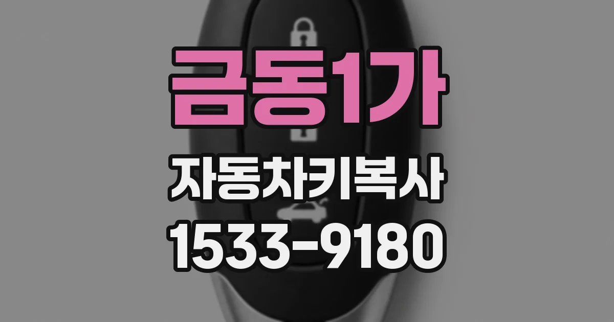 금동1가 자동차키복사