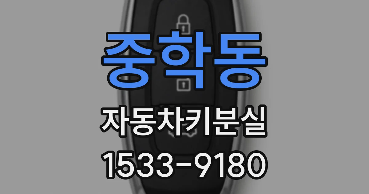 중학동 자동차키분실