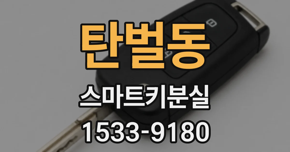 탄벌동 스마트키분실