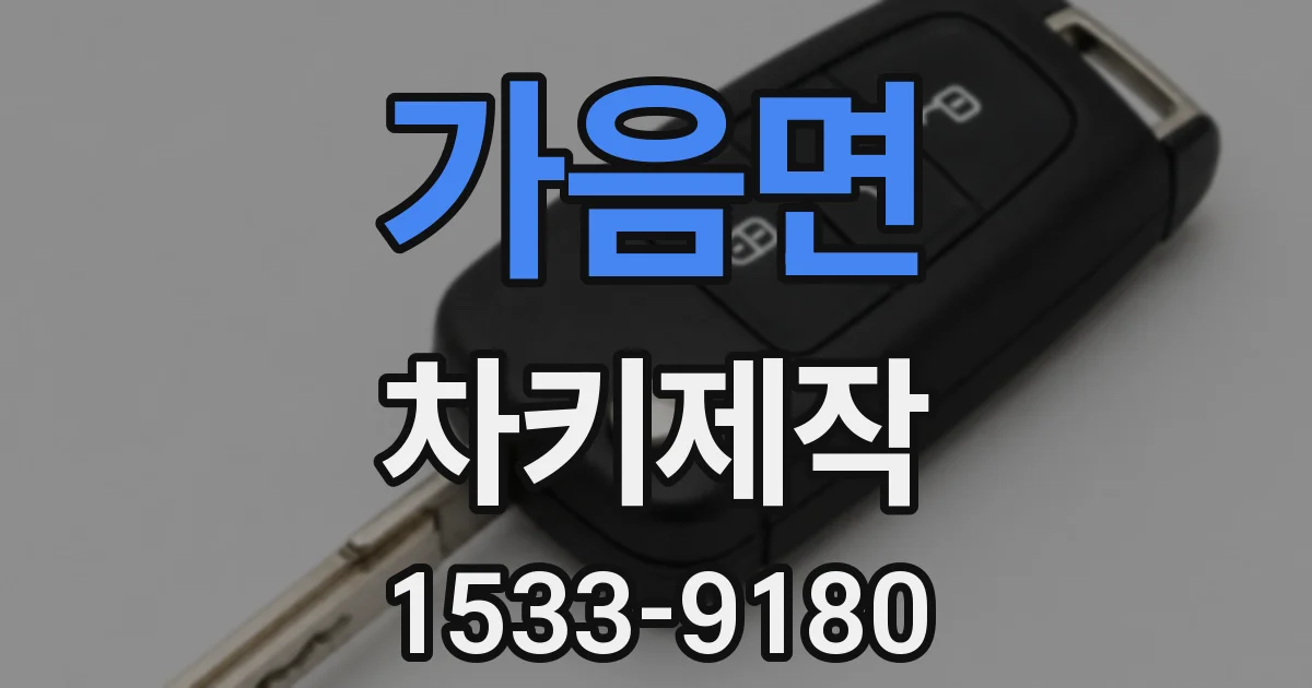 가음면 차키제작