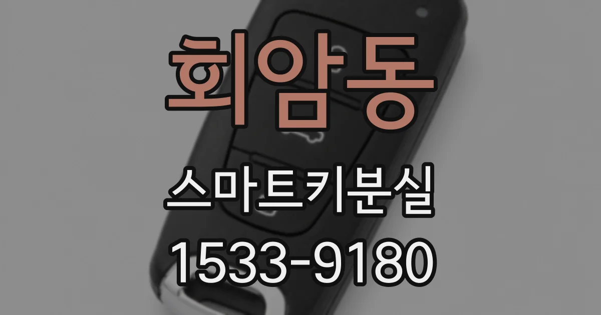 회암동 스마트키분실