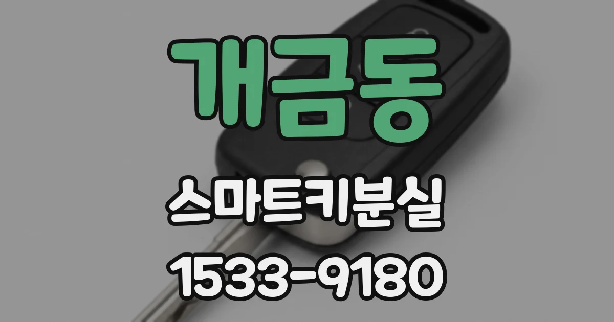 개금동 스마트키분실
